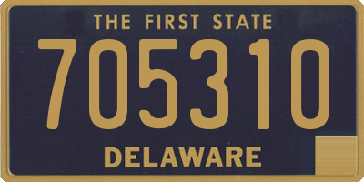 DE license plate 705310