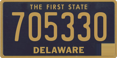 DE license plate 705330