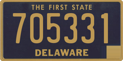 DE license plate 705331