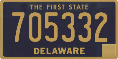 DE license plate 705332