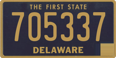 DE license plate 705337