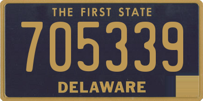 DE license plate 705339
