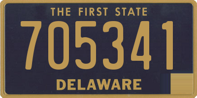 DE license plate 705341
