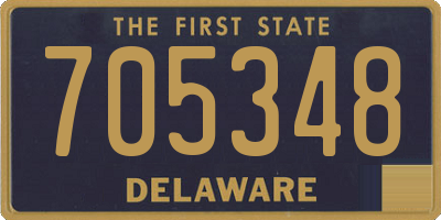 DE license plate 705348