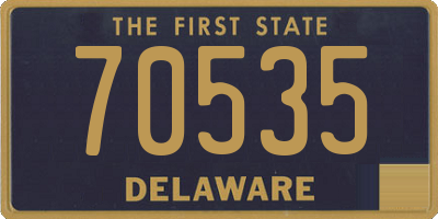 DE license plate 70535