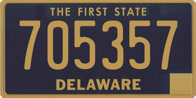 DE license plate 705357