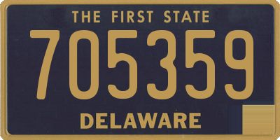 DE license plate 705359