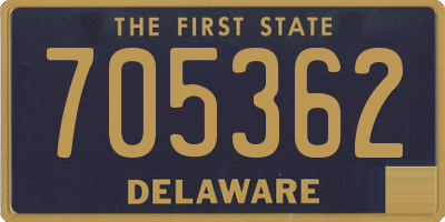 DE license plate 705362
