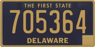 DE license plate 705364