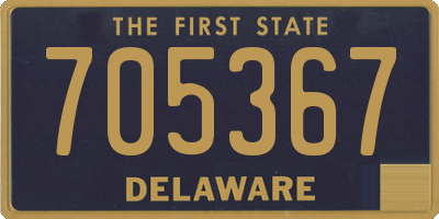DE license plate 705367
