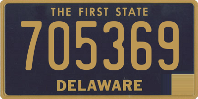 DE license plate 705369