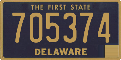 DE license plate 705374