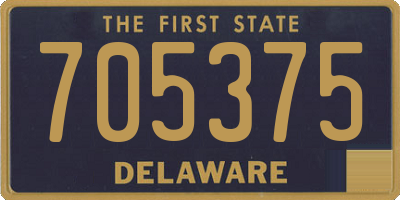 DE license plate 705375