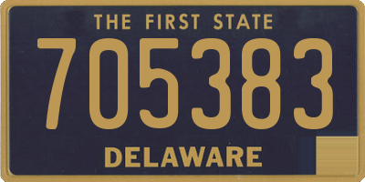DE license plate 705383