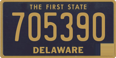 DE license plate 705390