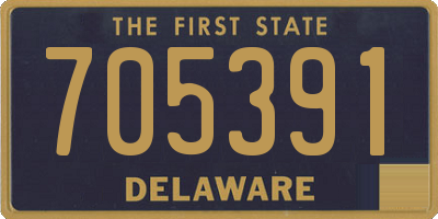 DE license plate 705391