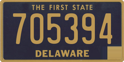 DE license plate 705394