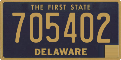 DE license plate 705402