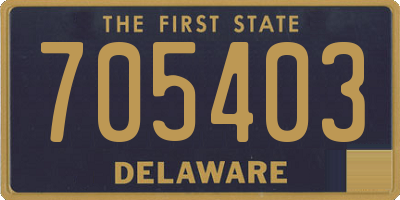 DE license plate 705403