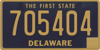 DE license plate 705404