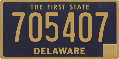DE license plate 705407