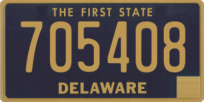 DE license plate 705408