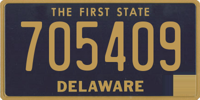 DE license plate 705409