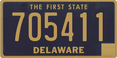 DE license plate 705411