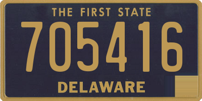 DE license plate 705416