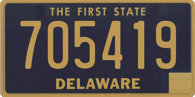 DE license plate 705419