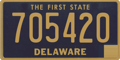 DE license plate 705420