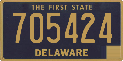 DE license plate 705424