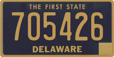 DE license plate 705426