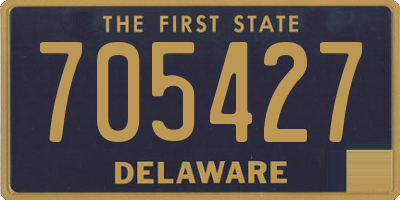 DE license plate 705427