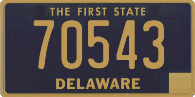 DE license plate 70543