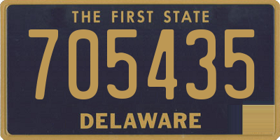 DE license plate 705435
