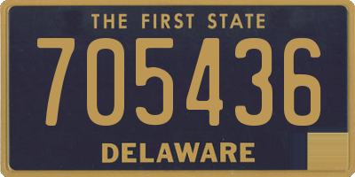 DE license plate 705436