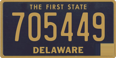 DE license plate 705449