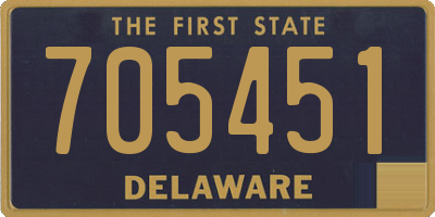 DE license plate 705451