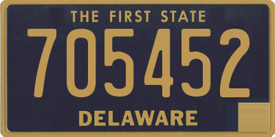 DE license plate 705452