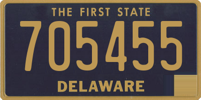 DE license plate 705455