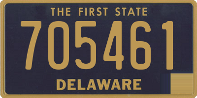 DE license plate 705461