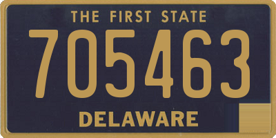 DE license plate 705463
