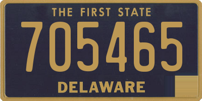 DE license plate 705465