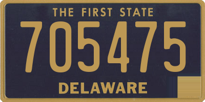 DE license plate 705475
