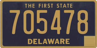 DE license plate 705478