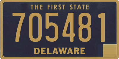 DE license plate 705481