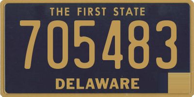 DE license plate 705483