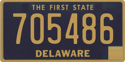DE license plate 705486