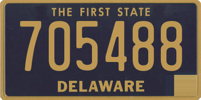 DE license plate 705488